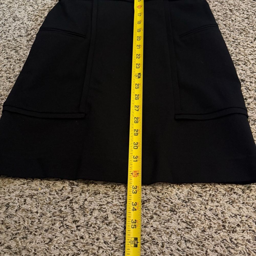 VINCE Black Mini Sheath Dress Cap Sleeve Classy Little Black Dress Womens 2 - Picture 5 of 11